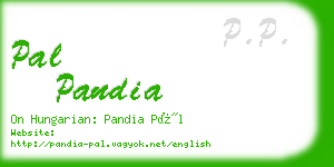 pal pandia business card